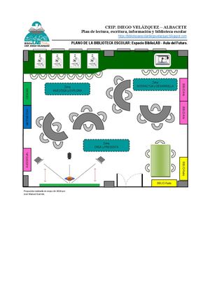 Plano Biblioteca Diego Velázquez Sala Biblio Lab