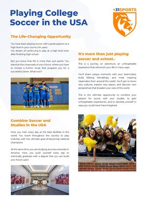 College Soccer In The Usa