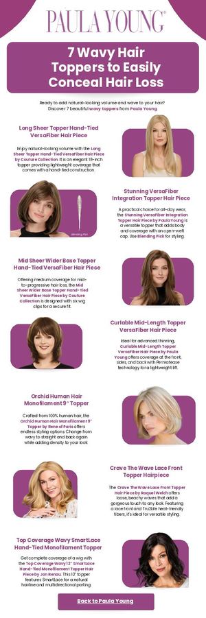 7 Wavy Hair Toppers To Easily Conceal Hair Loss