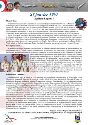 27 Janvier 1967 Apollo 1