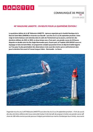 40' Malouine Lamotte : en route pour la 4e édition ! - 23 juin 2023