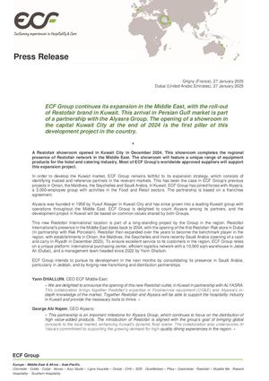 ECF - Restofair Koweït Expansion