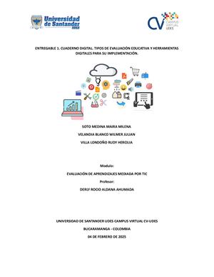 Cuaderno Digital Entregable 1. Tipos de evaluación educativa y herramientas digitales para su implementación.