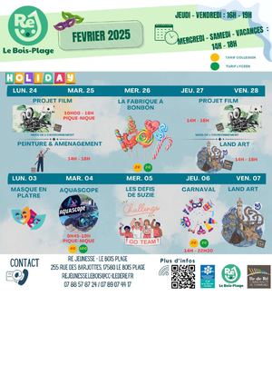 Re Jeunesse Fevrier 2025 Le Bois Plage En Re Vacances Scolaires