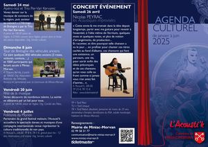 Agenda Culturel - janvier > juin 2025