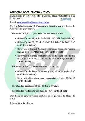 Certificados E Informes Médicos De Aptitud