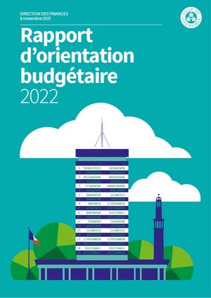 Rapport d'orientations budgétaires 2022