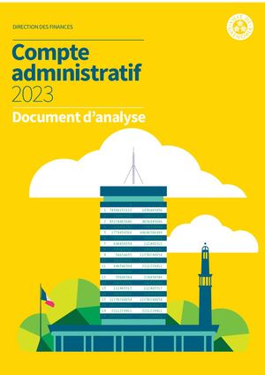 Compte Administratif 2023 - Document D'Analyse