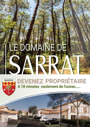Brochure commerciale Le Domaine De Sarrat à MAGESCQ