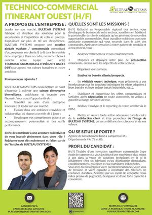 Technico Commercial Itinerant Ouest
