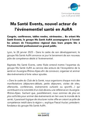 2025_01 Ma Santé Events
