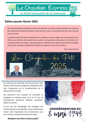 Chapelain Express Janvier Février 2025