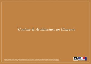 Couleur Et Architecture En Charente