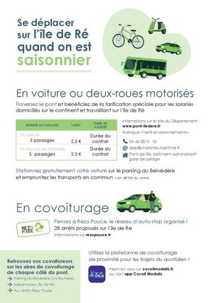 Offre de transport saisonnier