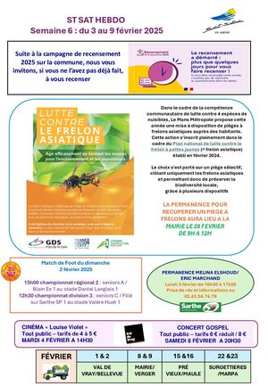 Semaine 6 Du 3 Au 9 Février 2025