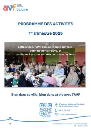 Activités du 1er trimestre 2025-V4