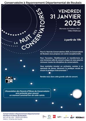 Programme Nuit Des Conservatoires 2025 Roubaix