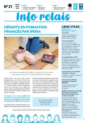 Infos Relais 21