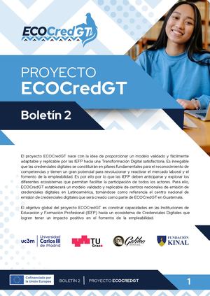 Boletín 2 ECOCredGT 2024