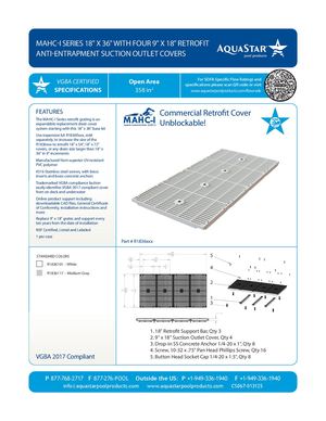 R1836xxx - MAHC I SERIES 18'' X 36' With Four 9'' X 18'' Retrofit
