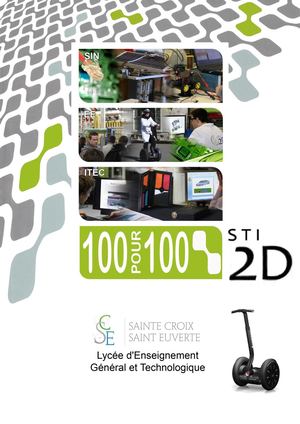 Magazine 100 pour 100 Sti2d n°2