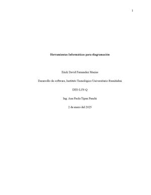 Herramientas Informáticas Para Diagramación