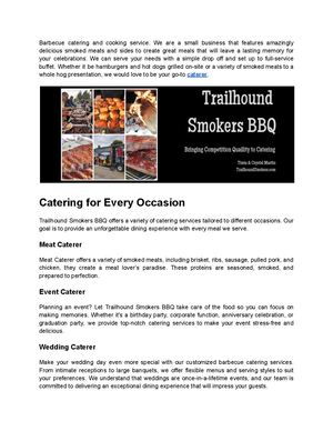 Trailhound Smokers BBQ - The Ultimate BBQ Catering Experience in Las Vegas, NV