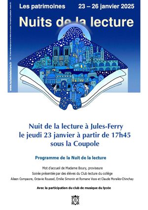 Programme Nuit De La Lecture Jf 23 Janvier 2025