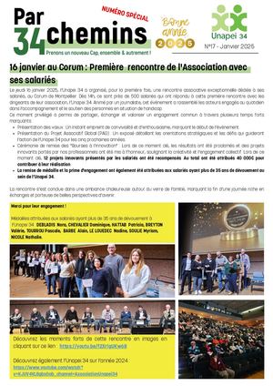 Newsletter n°17 - Janvier 2025