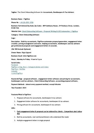 Figsflow Client Onboarding Software Proposal Writing & Loe Automation