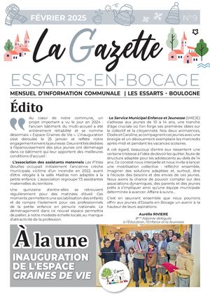 LA GAZETTE FÉVRIER 2025