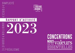 Rapport d'activité Entre Bièvre et Rhône Communauté de communes - 2023