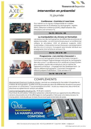 Intervention 1/2 journée