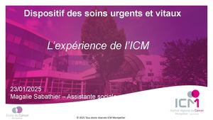 JO2#25 - Dispositifs Des Soins Urgents Et Vitaux (Dsuv) L'expérience De L'icm Par Magalie Sabathier