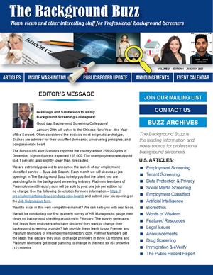 BACKGROUND BUZZ - JANUARY 2025
