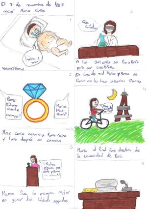 Cómics 6º A Marie Curie