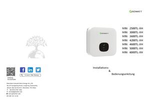 Growatt Min 2500 4600tl Xh Handbuch Alma Solar
