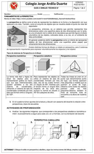 Guia 3 Solidos Isometricos, Vistas