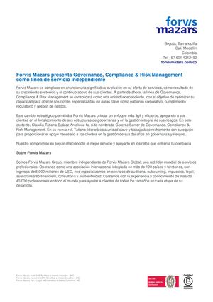 Press Release Governance