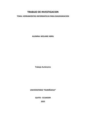 Herramientas Informaticas Para Diagramación