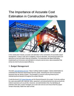 Calaméo - The Importance Of Accurate Cost Estimation In Construction ...