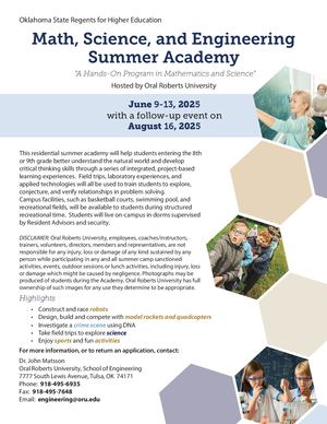 Summer Academy Flyer And Application 2025