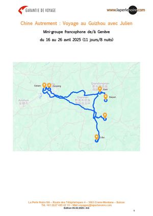 Chine Autrement : Avec Julien au Guizhou