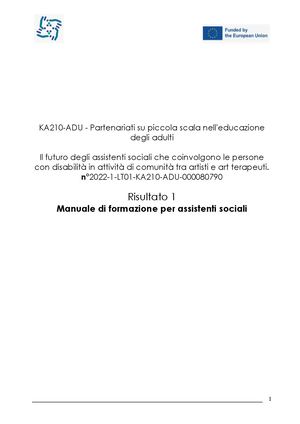 FSW Manuale di formazione per gli assistento sociali