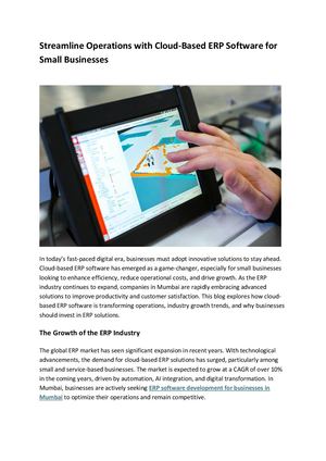Calaméo - Streamline Operations With Cloud Based Erp Software For Small ...