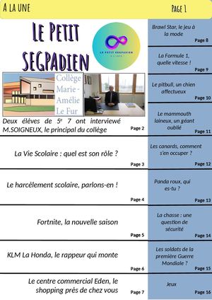 Le Petit Segpadien n°1