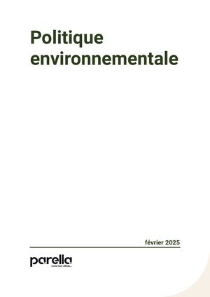 Politique Environnementale Parella