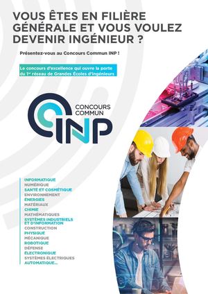 10-Concours Communs INP Plaquette Concours Filières Générales