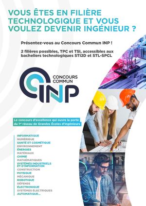 11-Concours Communs INP Plaquette Concours Filières Technologiques
