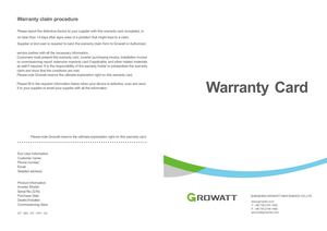 Growatt Warranty Alma Solar